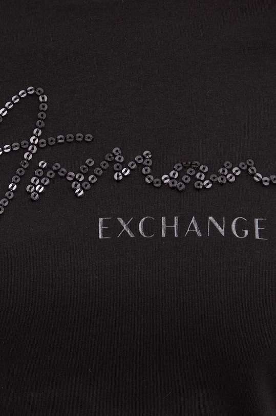 Armani Exchange tricou din bumbac 6DYT51.YJG3Z negru
