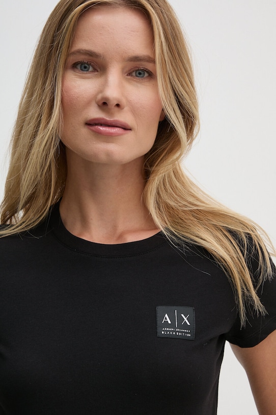 Bavlněné tričko Armani Exchange XW000062.AF10359 černá NC24