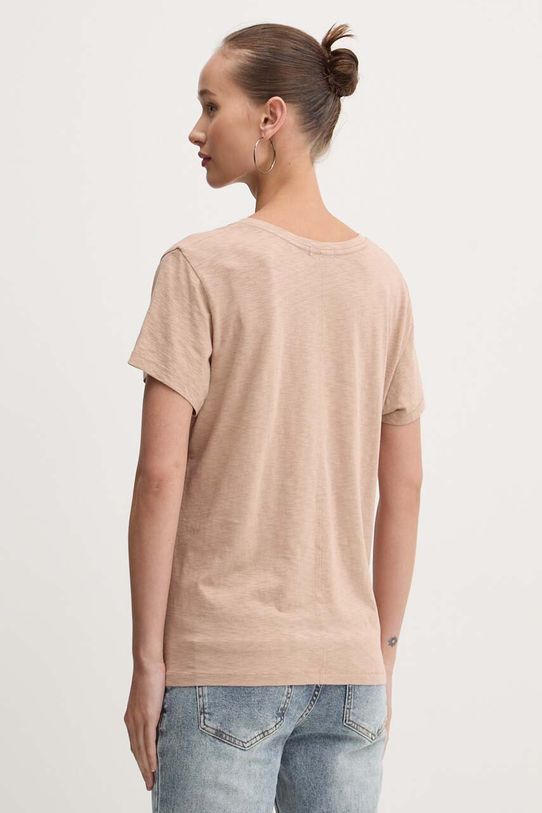 Odzież Superdry t-shirt W1011181A.1PT beżowy