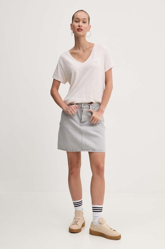 Superdry tricou W1011181A.9VP bej AW24