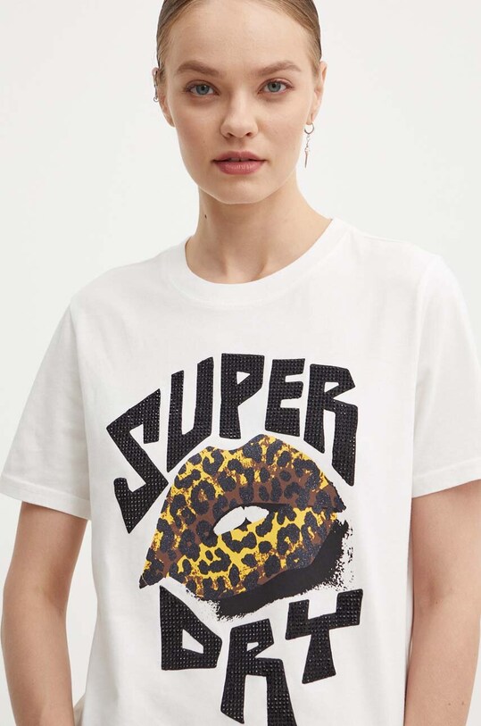 Бавовняна футболка Superdry білий W1011498A.71D