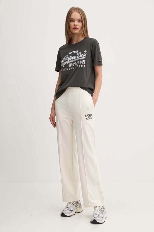 Хлопковая футболка Superdry W1011509A.AFB серый AW24