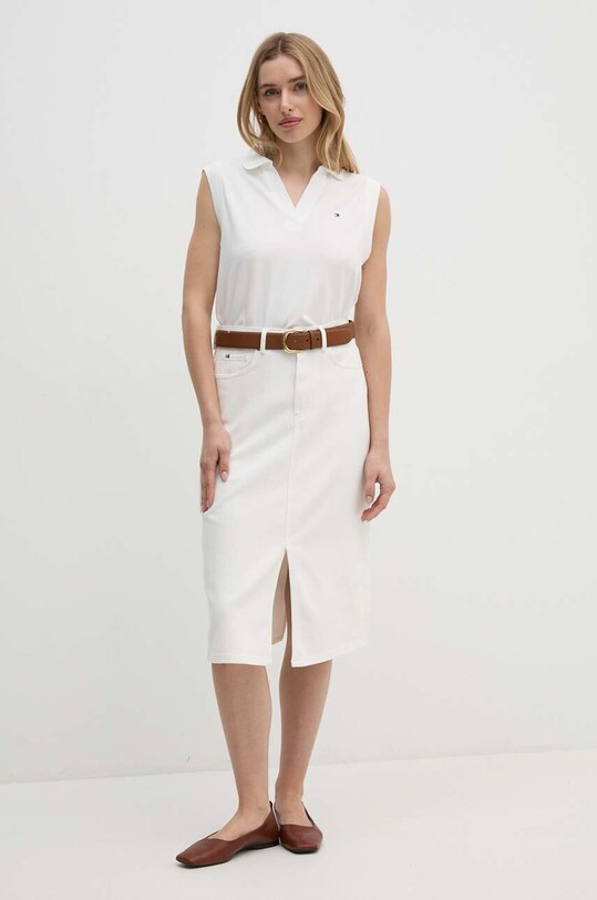 Top Tommy Hilfiger WW0WW44463 bílá AW24