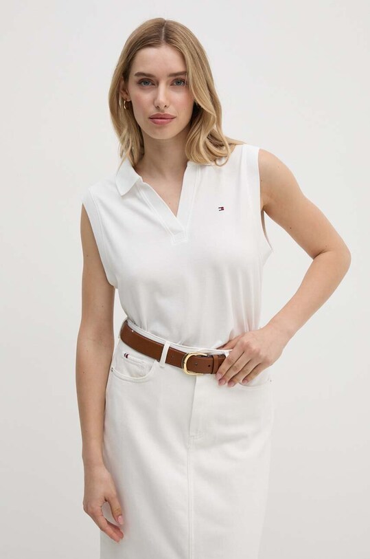 Top Tommy Hilfiger bílá WW0WW44463