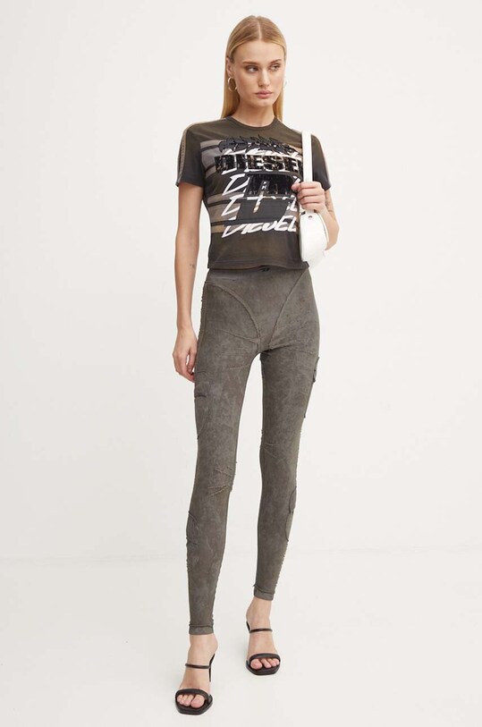 Bavlnené tričko Diesel T-UNCUTIE-STRIPE A14282.0NMAU viacfarebná AW24