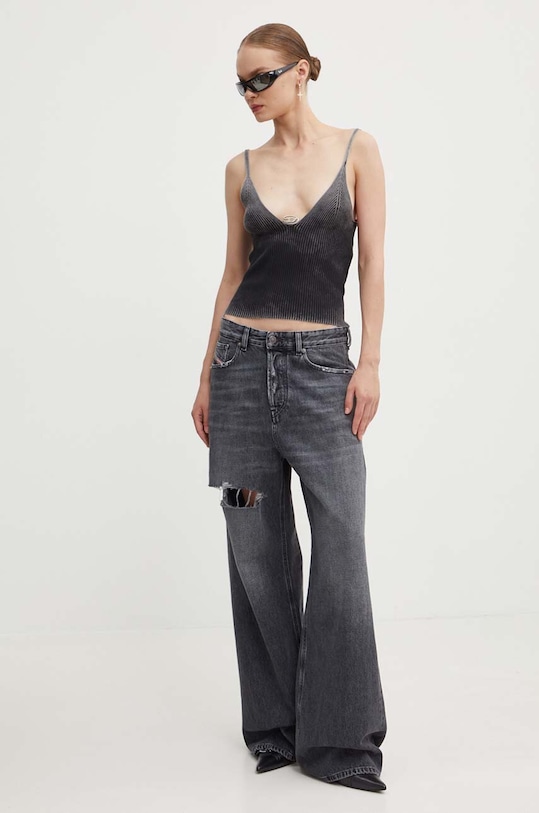 Diesel pamut top M-LAILA A14842.0PHAV fekete AW24