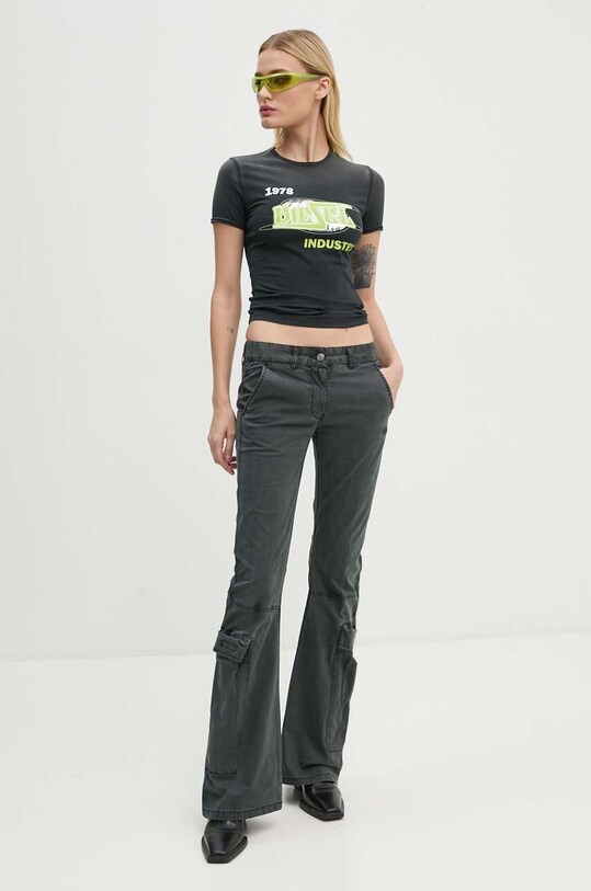 Футболка Diesel T-UNCUTIES-P4 A15383.0QJAP чорний AW24