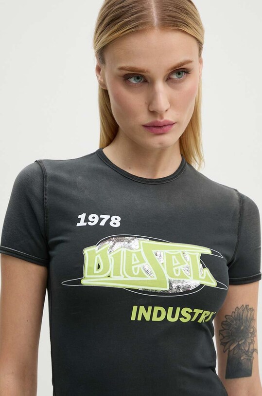 Футболка Diesel T-UNCUTIES-P4 чорний A15383.0QJAP