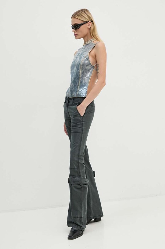 Diesel top din denim DE-CAMY-S A14472.0PGAE albastru AW24