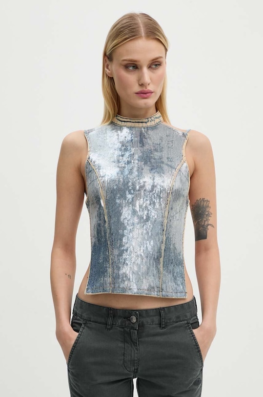 Džínový top Diesel DE-CAMY-S modrá A14472.0PGAE