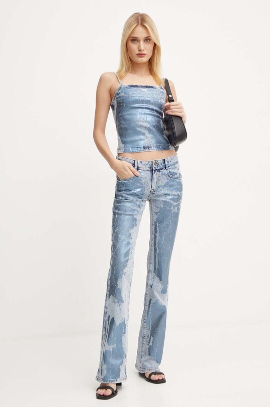 Diesel top jeansowy DE-ILA-S A14991.0AJEU niebieski AW24