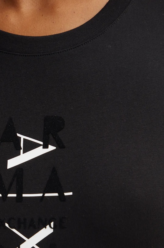 Armani Exchange tricou din bumbac 6DYT26.YJ3RZ negru