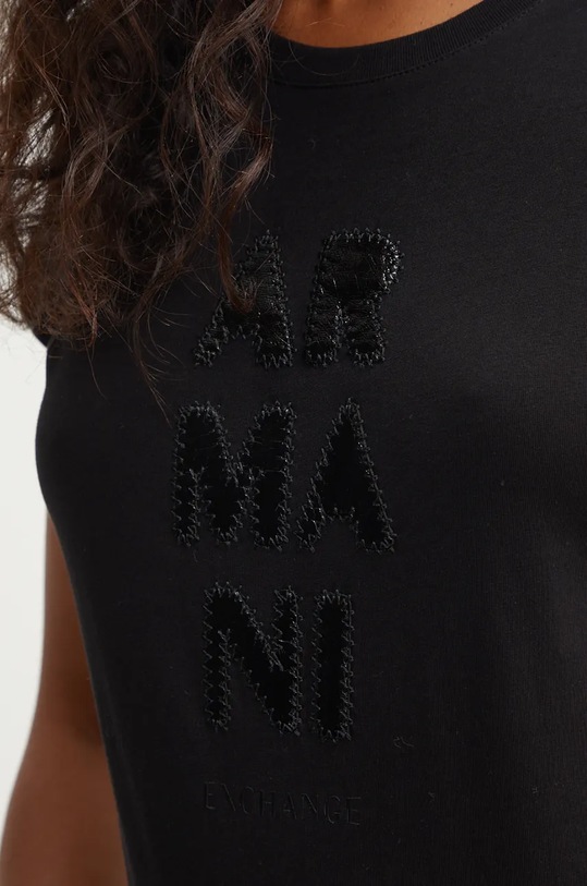 Armani Exchange tricou din bumbac 6DYT39.YJ3RZ negru
