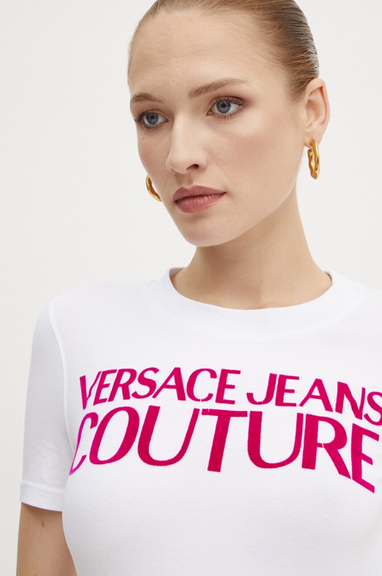 Tričko Versace Jeans Couture bílá 77HAHL01.CJ02L