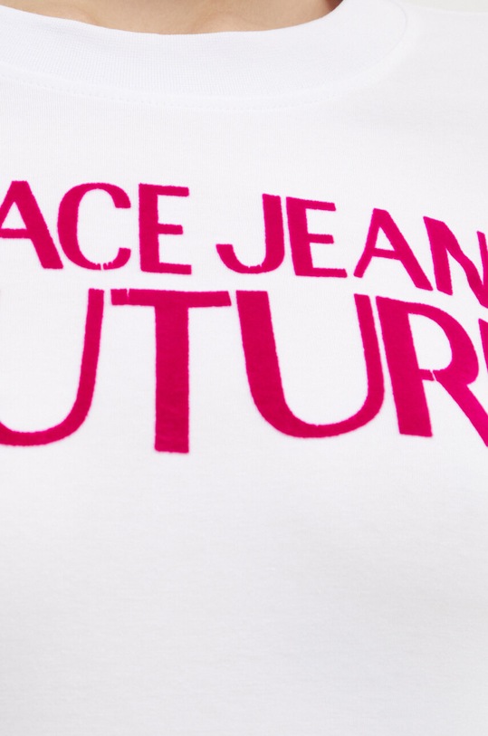 Tričko Versace Jeans Couture 77HAHL01.CJ02L bílá