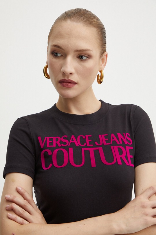 Tričko Versace Jeans Couture čierna 77HAHL01.CJ02L