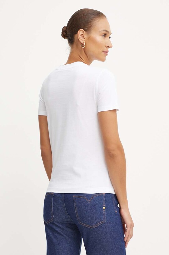 Odjeća Pamučna majica Versace Jeans Couture 77HAHE05.CJ00E bijela