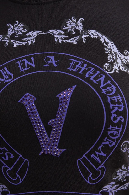 Versace Jeans Couture t-shirt 77HAHG04.CJ02G czarny