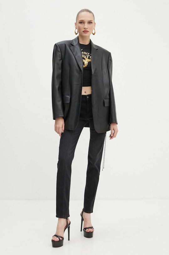 Versace Jeans Couture tricou 77HAHC00.CJ02C negru AW24