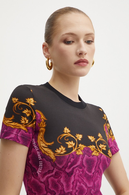 Tričko Versace Jeans Couture vícebarevná 77HAH6P8.JS425