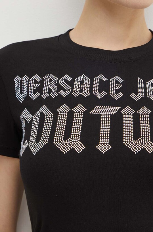 Tričko Versace Jeans Couture 77HAHL00.CJ02L černá