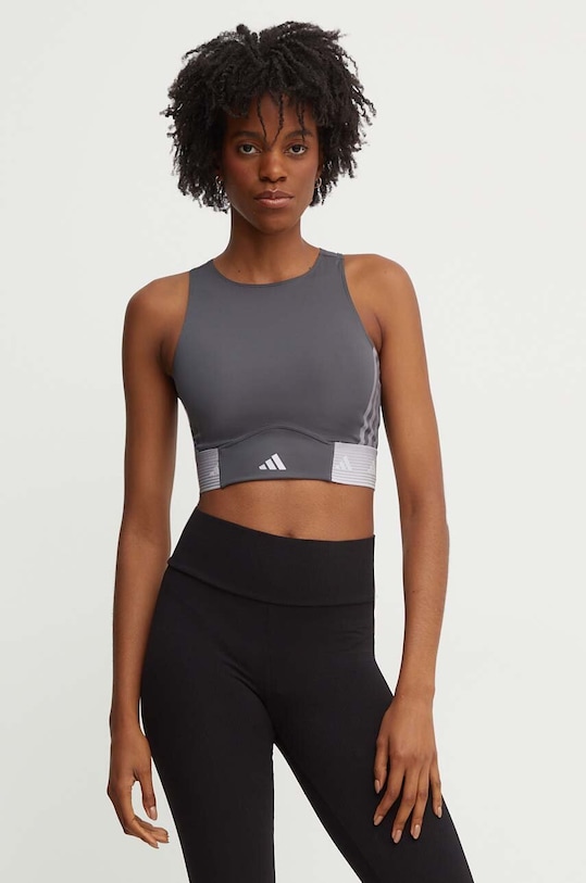 adidas Performance top treningowy Hyperglam szary IK5504