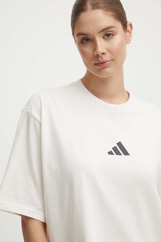 adidas Performance t-shirt treningowy Strength beżowy IW0136