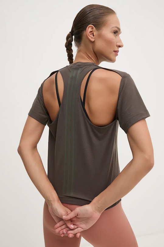 adidas Performance tricou de antrenament Strength print verde IW3158