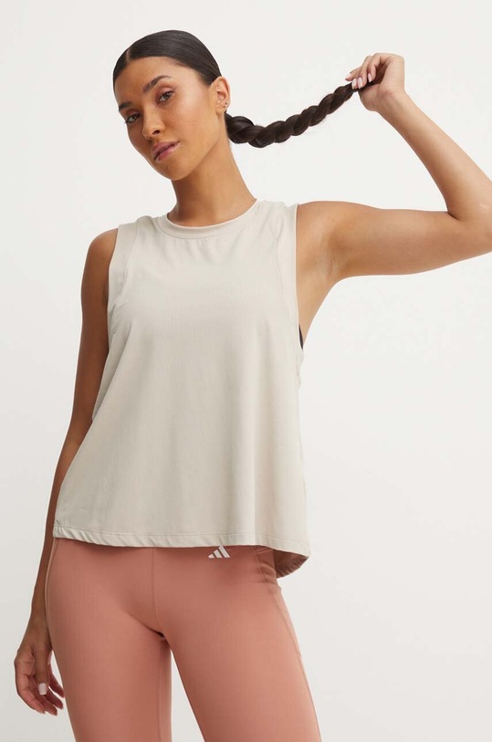 adidas Performance top de yoga Studio Yoga uni bej IX0452