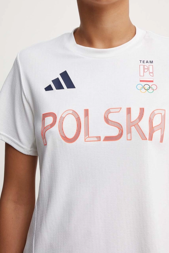 adidas Performance t-shirt treningowy HIIT Polska JF6701 biały