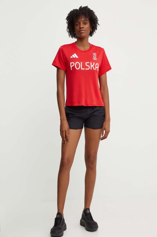 Футболка для тренинга adidas Performance HIIT Polska JF6702 красный AW24