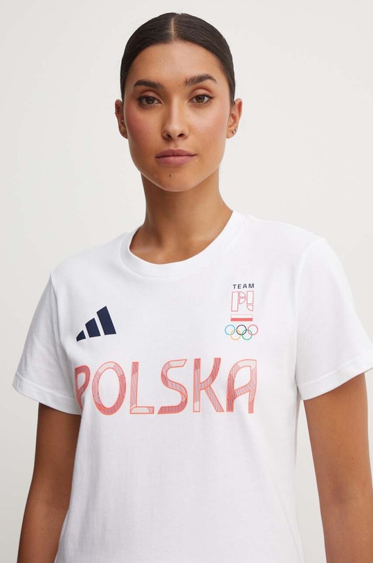 adidas Performance t-shirt Polska biały JF6711