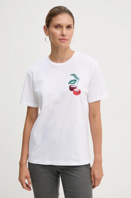 Bavlnené tričko PS Paul Smith biela W2R.232V.NP4834