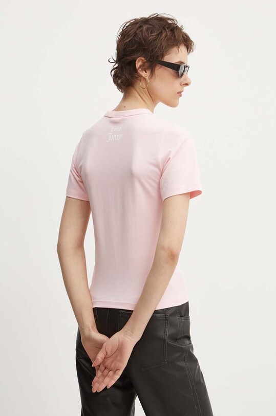 Oblečenie Tričko Juicy Couture FALLIN FOR JUICY FITTED TSHIRT JCGCT224020.121 ružová