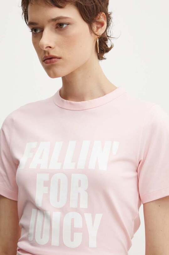 Tričko Juicy Couture FALLIN FOR JUICY FITTED TSHIRT ružová JCGCT224020.121