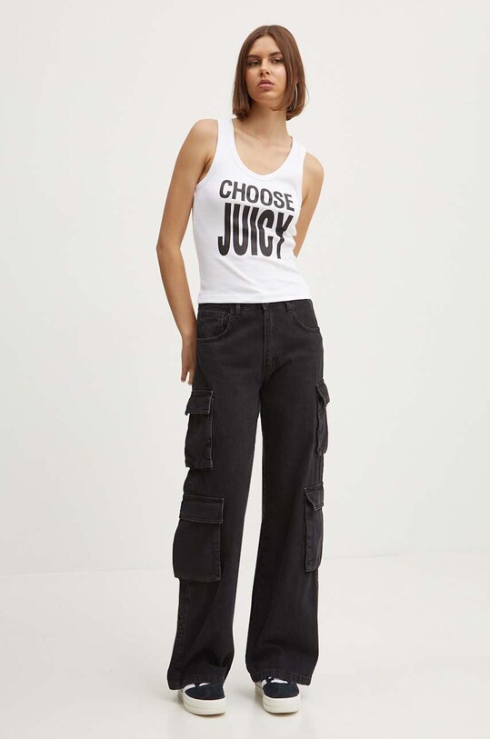 Juicy Couture top CHOOSE JUICY VEST JCGLV224005.117 biały AW24