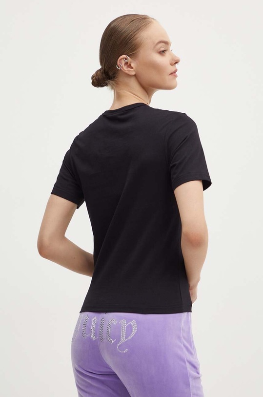Îmbrăcăminte Juicy Couture tricou din bumbac DIAMANTE JEWEL GIRLFRIEND T-SHIRT- JCMCT224257.101 negru