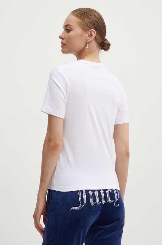 Odzież Juicy Couture t-shirt bawełniany DIAMANTE JEWEL GIRLFRIEND T-SHIRT- JCMCT224257.117 biały