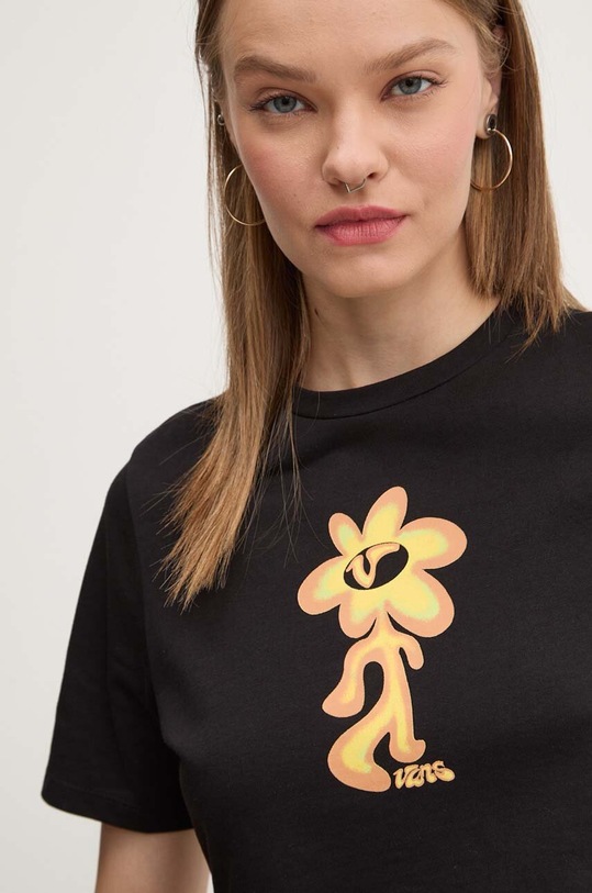 Bavlněné tričko Vans černá VN000HGFBLK1