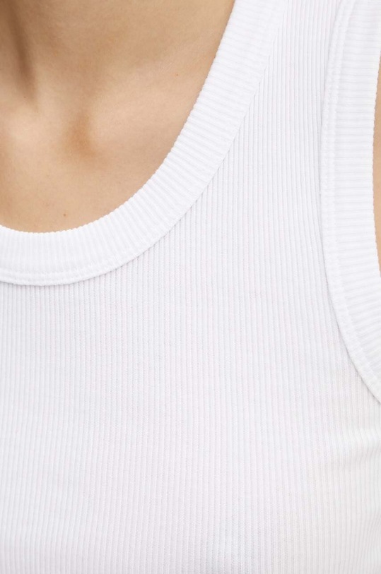 Vans top din bumbac VN000G3JWHT1 alb