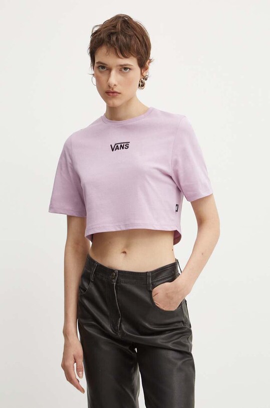 Vans t-shirt bawełniany regular fioletowy VN000GFFD451