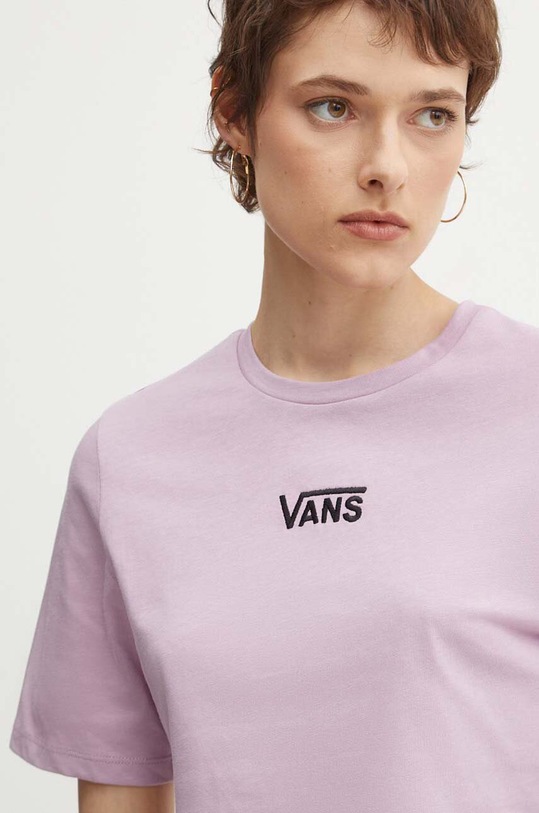 Bavlnené tričko Vans fialová VN000GFFD451