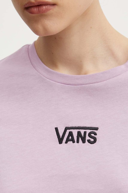 Bavlnené tričko Vans VN000GFFD451 fialová