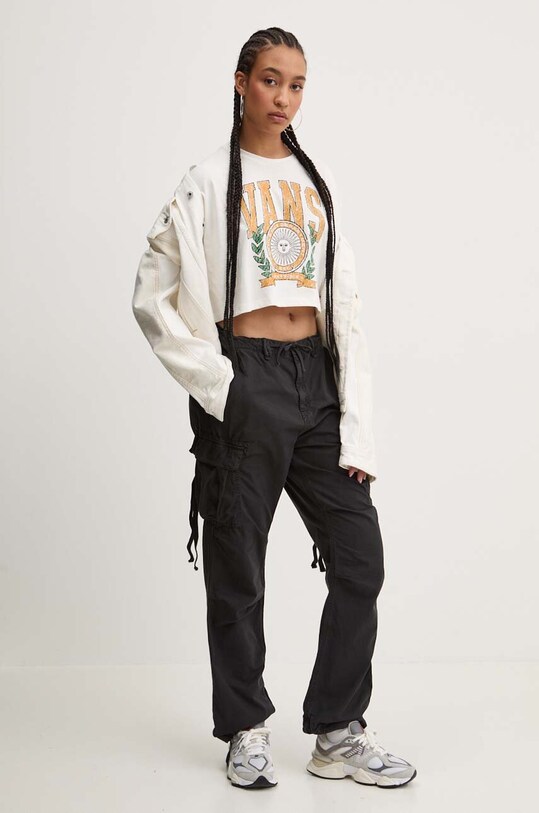 Vans tricou din bumbac VN000HHEFS81 bej AW24