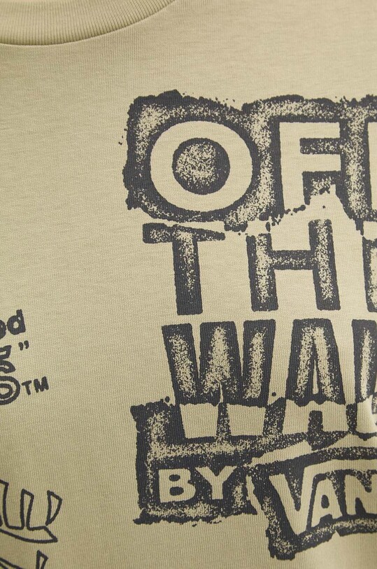 Vans t-shirt bawełniany VN000HHHD3Z1 zielony