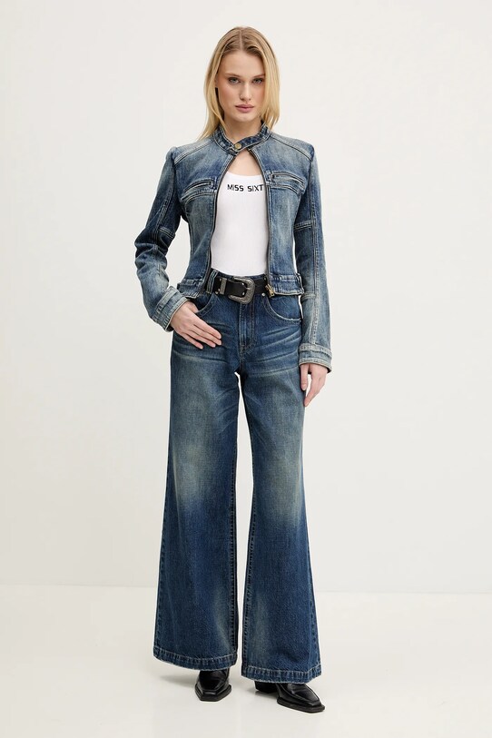 Хлопковый топ Miss Sixty 6L2RJ3580000 белый AW24