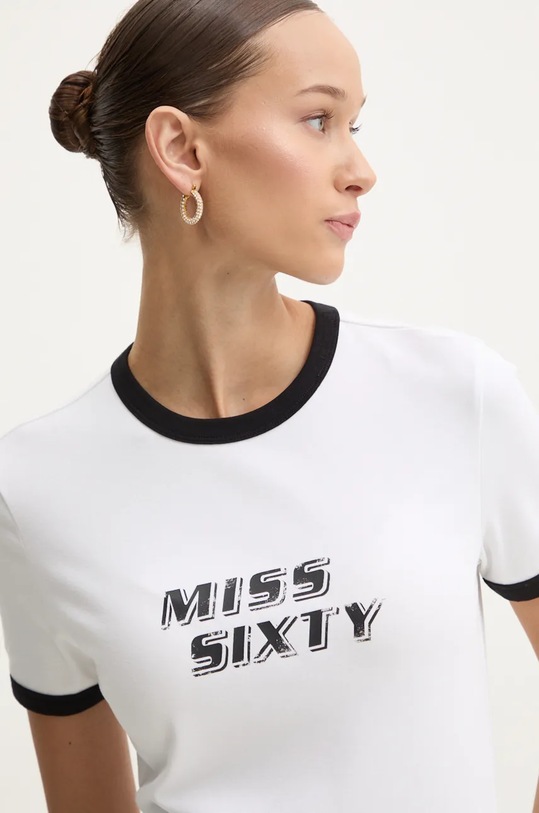 Miss Sixty tricou print alb 6L3SJ3760000