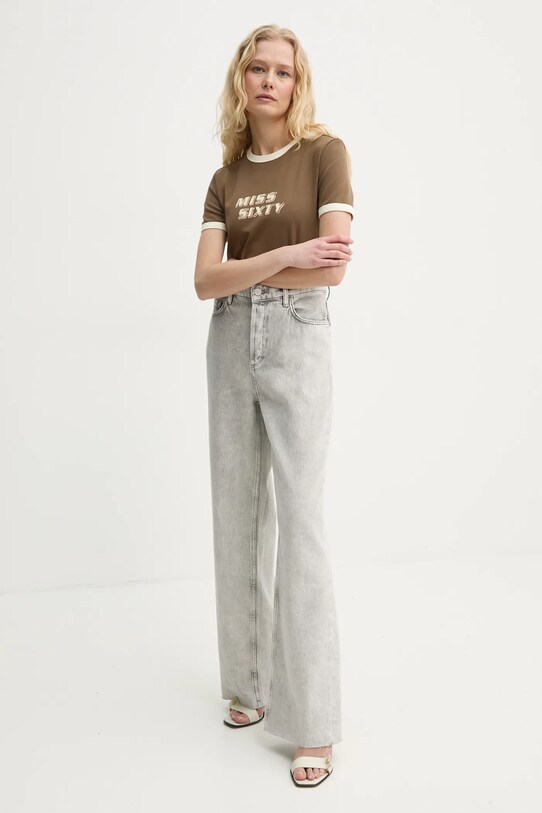 Miss Sixty t-shirt 6L3SJ3760000 brązowy AW24