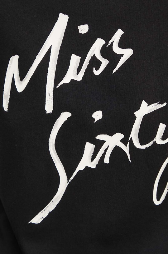 Miss Sixty t-shirt z domieszką jedwabiu 6L3SJ3780000 czarny