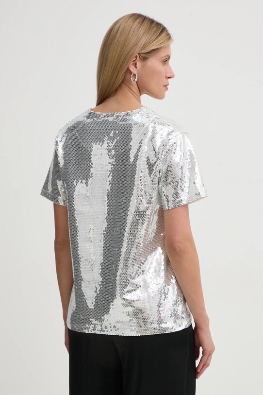 Îmbrăcăminte The Kooples tricou FTSC29036K argintiu